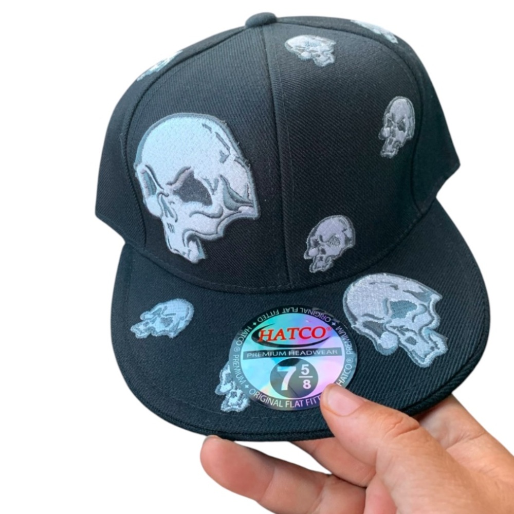 Skull Fitted Hat by Hatco